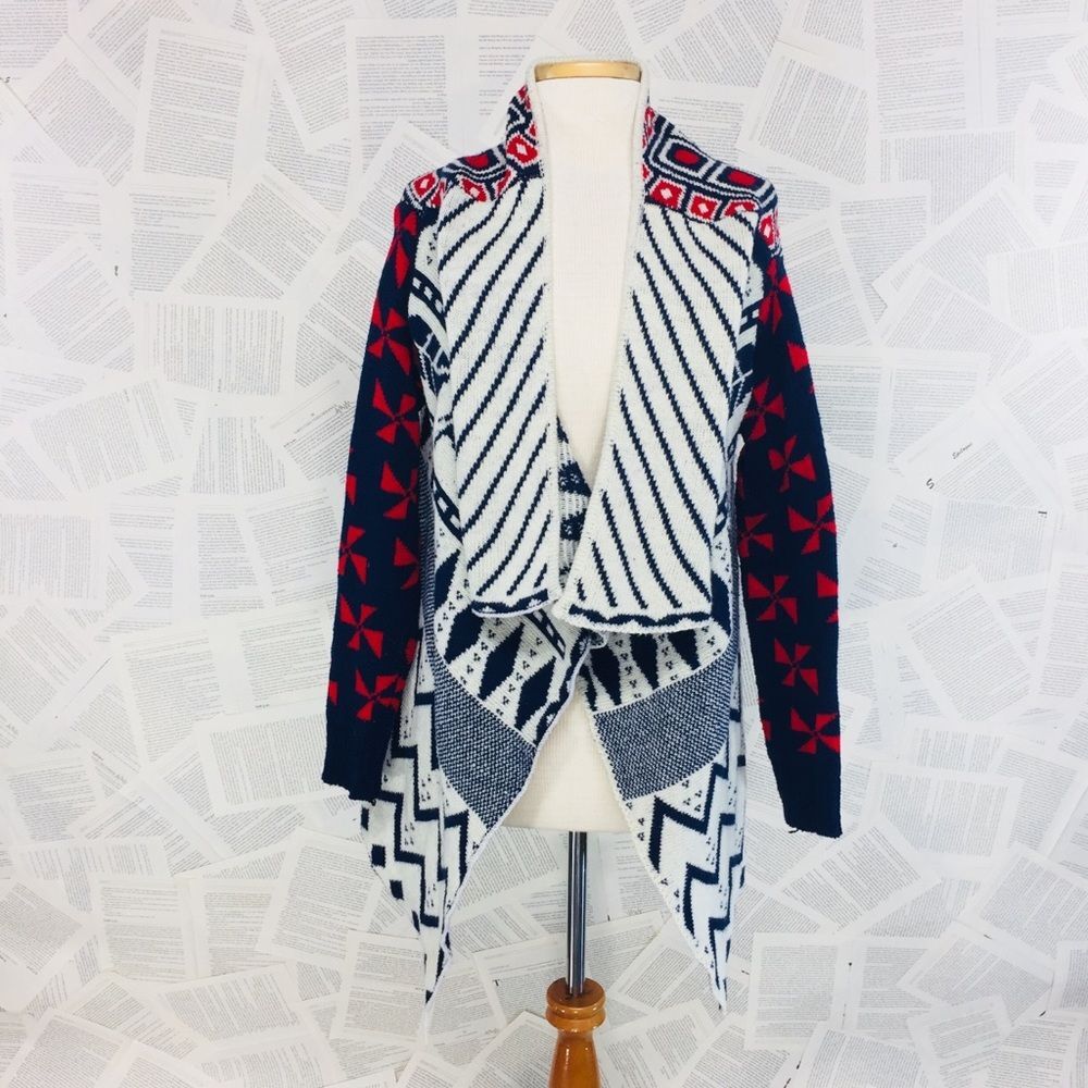 Zora Vicky Southwest Aztec Shrug Cardigan Medium